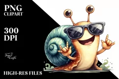 Funny Snail Rocker Sign | Clipart Product Image 3