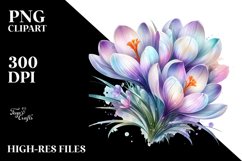 Pastel Shiny Crocus, Transparent PNG Product Image 1