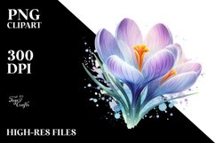 Pastel Shiny Crocus, Transparent PNG Product Image 1