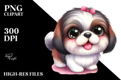 Cartoon Shih Tzu PNG Product Image 2