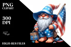 Pastel Gnome with Beach Wear | Clipart Product Image 3