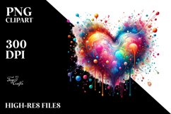 Paintbrush Style Heart PNG Product Image 2