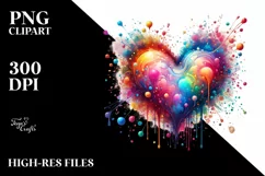 Paintbrush Style Heart PNG Product Image 2