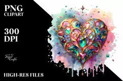 Colorful Heartglass, High-Res PNG Product Image 2