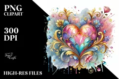 Colorful Heartglass, High-Res PNG Product Image 2