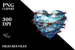 Heart with Barbwire, Distinctive PNG Product Image 2