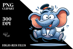 Silly Cartoon Hippo PNG Product Image 2
