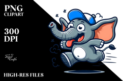 Silly Cartoon Hippo PNG Product Image 2