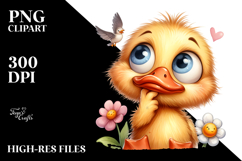 Funny Duck Chick Sublimation Clipart Product Image 2