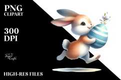 Running Bunny with Easter Egg Product Image 2