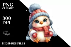 Cute Baby Chicken with Big Eyes PNG Product Image 1