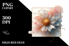 Shiny Daisy Watercolor PNG Product Image 2