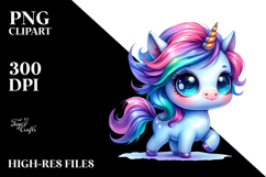 Vibrant Unicorn Drawing PNG Product Image 2