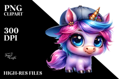 Funny Baby Unicorn PNG Product Image 2