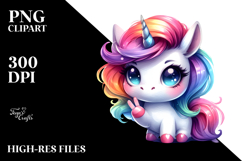 Vibrant Unicorn Drawing PNG Product Image 2