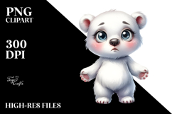 Polar Bear Standing Up Clipart Product Image 2