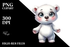 Confused Polar Bear | Clipart Product Image 1