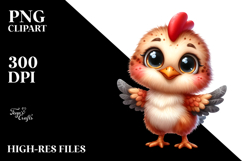 Proud Baby Rooster | Standing Clipart Product Image 2