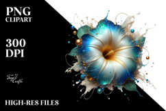Abstract Glossy Morning Glory, Transparent PNG Product Image 2