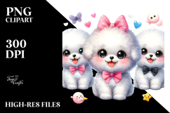 Cute Bichpoo in Beachwear PNG Product Image 2