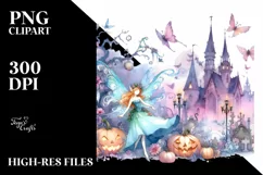 Vibrant Fairy Halloween | Sublimation, Clipart Product Image 3