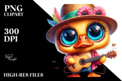 Baby Duck Guitar PNG Product Image 2
