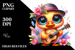 Baby Duck Guitar PNG Product Image 2