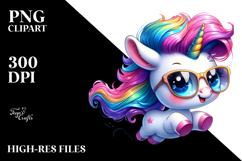 Cute Unicorn Bird Pose PNG Product Image 2