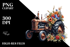 Vintage Rusty Tractor with USA Flag, 20 oz Tumbler Product Image 2