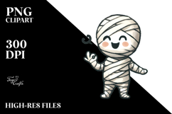 Washed Watercolor Mummy, Transparent PNG Product Image 2