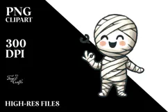 Washed Watercolor Mummy, Transparent PNG Product Image 2