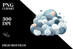 Very Simple Whimsical Cloud PNG Product Image 2