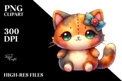 Colorful Plush Cat | Clipart Product Image 3