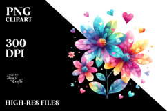 Simple Flower Heart PNG Product Image 2