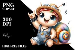Energetic Baby Snail, PNG Product Image 2