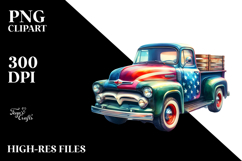 Vintage Pickup Truck with USA Flag, 20 oz Tumbler Product Image 2