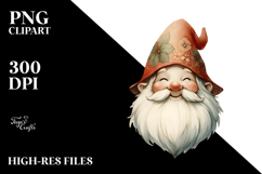 Vintage Smiling Gnome PNG Product Image 2