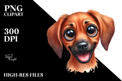 Watercolor Cute Rhodesian Ridgeback with Big Eyes, Product Image 2