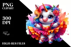 Colorful Mambo Unicorn PNG Product Image 1