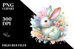 Colorful Bunny PNG Product Image 2