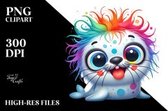 Smiling Baby Seal Clipart Product Image 1