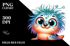 Smiling Baby Seal Clipart Product Image 3