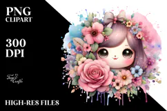 Cute Flower of Splashes, Transparent PNG Product Image 2