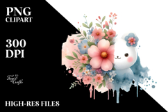 Cute Flower of Splashes, Transparent PNG Product Image 2