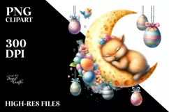 Easter Bunny Clipart |T-shirt, Mug PNG Product Image 7