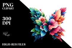 Vibrant Abstract Butterfly PNG Product Image 3