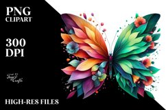 Vibrant Abstract Butterfly PNG Product Image 1