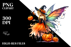 Halloween Fairy Pumpin | Sublimation Clipart Product Image 2