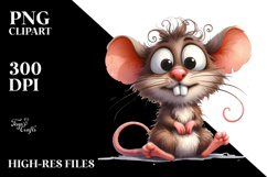 Funny Mouse Sitting | Sublimation | Clipart Product Image 2