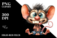Funny Confused Mouse PNG Product Image 2